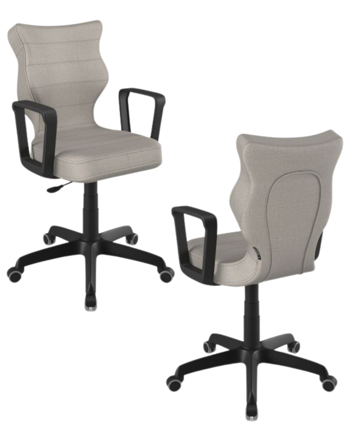 Studentská otočná židle Entelo Norm, černá (výška 146–176,5 cm)