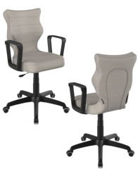 Studentská otočná židle Entelo Norm, černá (výška 146–176,5 cm)