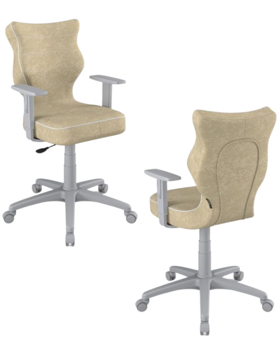 Studentská židle Duo, šedá podstava, výška postavy 159-188 cm, velikost 6