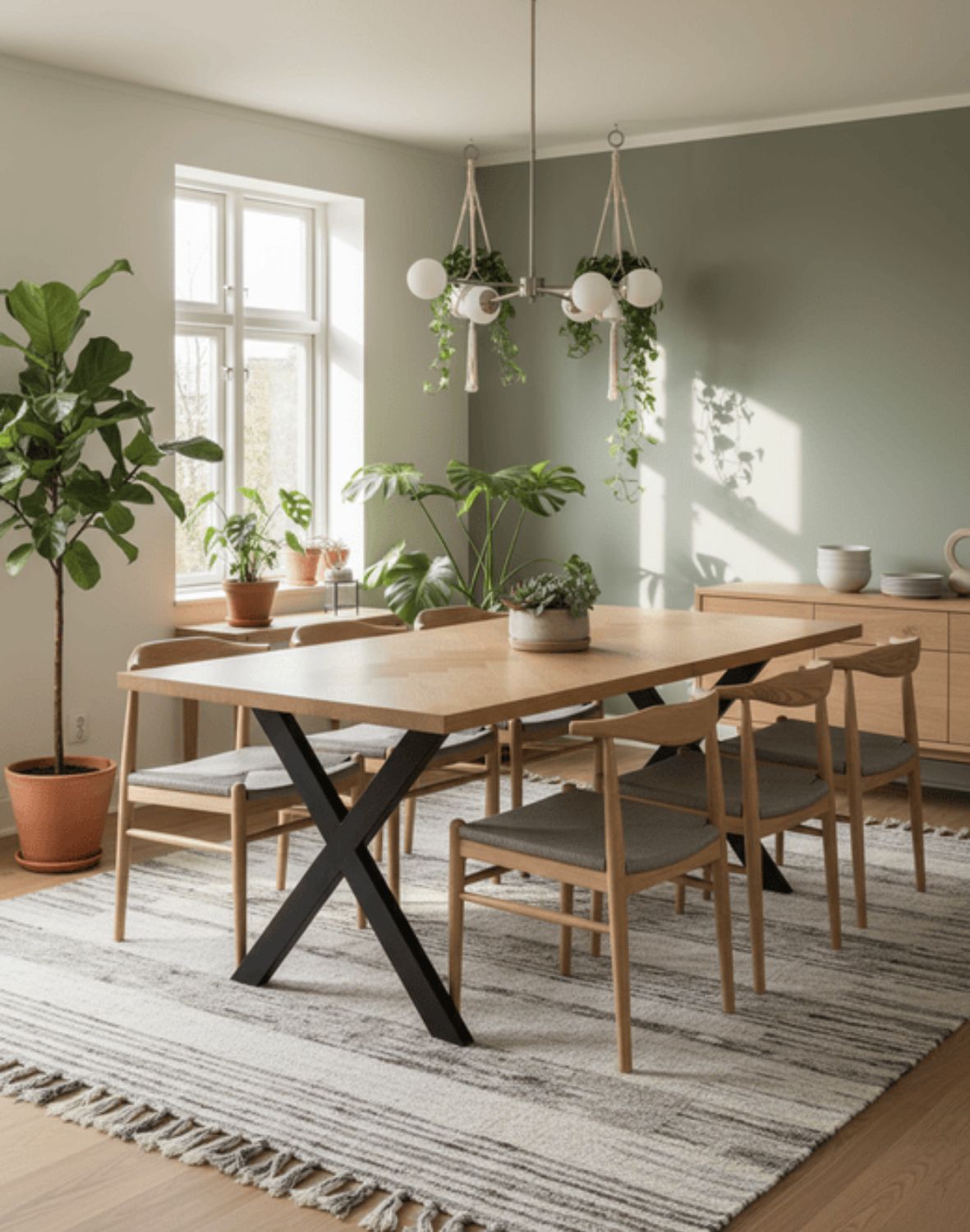 Stůl Bjorn (Nat 180 cm) – přírodní dub, rybí kost