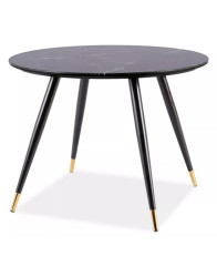 Stůl Cyryl II černý kulatý 100 cm