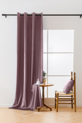 Světle fialový zatemňovací závěs VELVET 140x250 cm