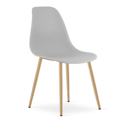 Světle šedá židle OSAKA
