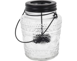 Svícen 9x13,5 cm, sklo