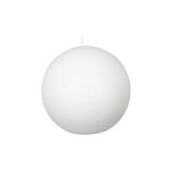 Svíčka koule CANDLE BALL VANILLA 7,5 cm bílá