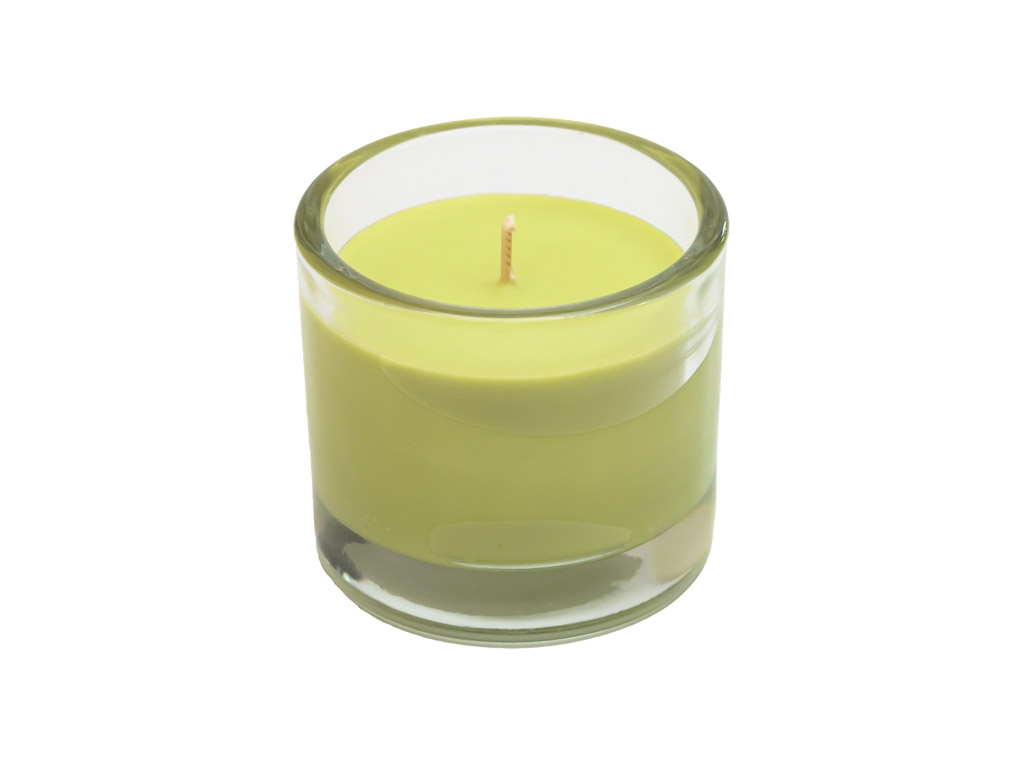Svíčka ve skle MINNESOTA LIGHT GREEN 9 cm světle zelená