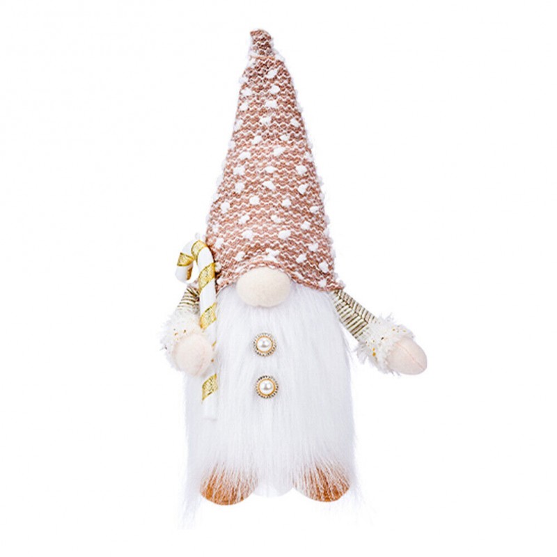 Svítící vánoční skřítek JINGLE 30 cm - různé druhy Barva: Hnědá