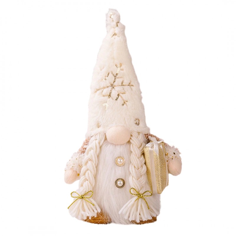 Svítící vánoční skřítek JINGLE 30 cm - různé druhy Barva: Bílá