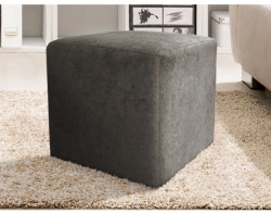 Taburet Bali, 40x40 cm, hnědá látka