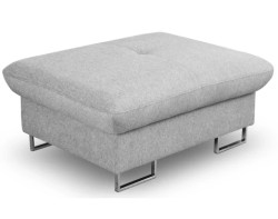 Taburet Fabio, světle šedá látka