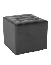 Taburet Lori Velvet černá