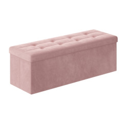 Taburet s úložným prostorem OTTOMAN 110x38 cm, růžový