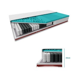 Taštičková matrace MEMORY EXTRAFLEX 25cm 120 x 200 cm Ochrana matrace: VČETNĚ chrániče matrace