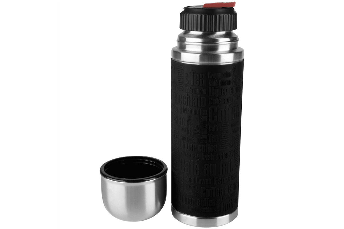 Termoska s hrníčkem Tefal Senator K3064214 0,5 l černý silikon/nerez