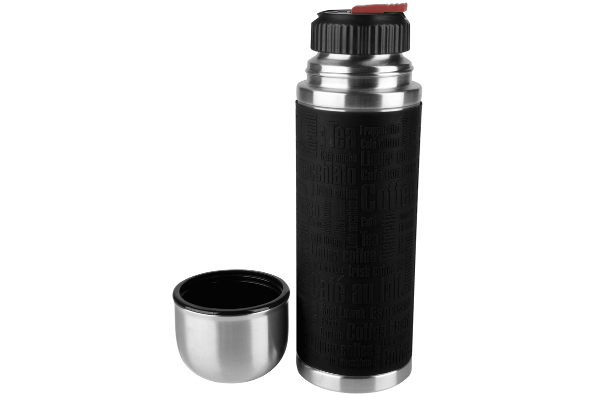 Termoska s hrníčkem Tefal Senator K3064414 1,0 l černý silikon/nerez