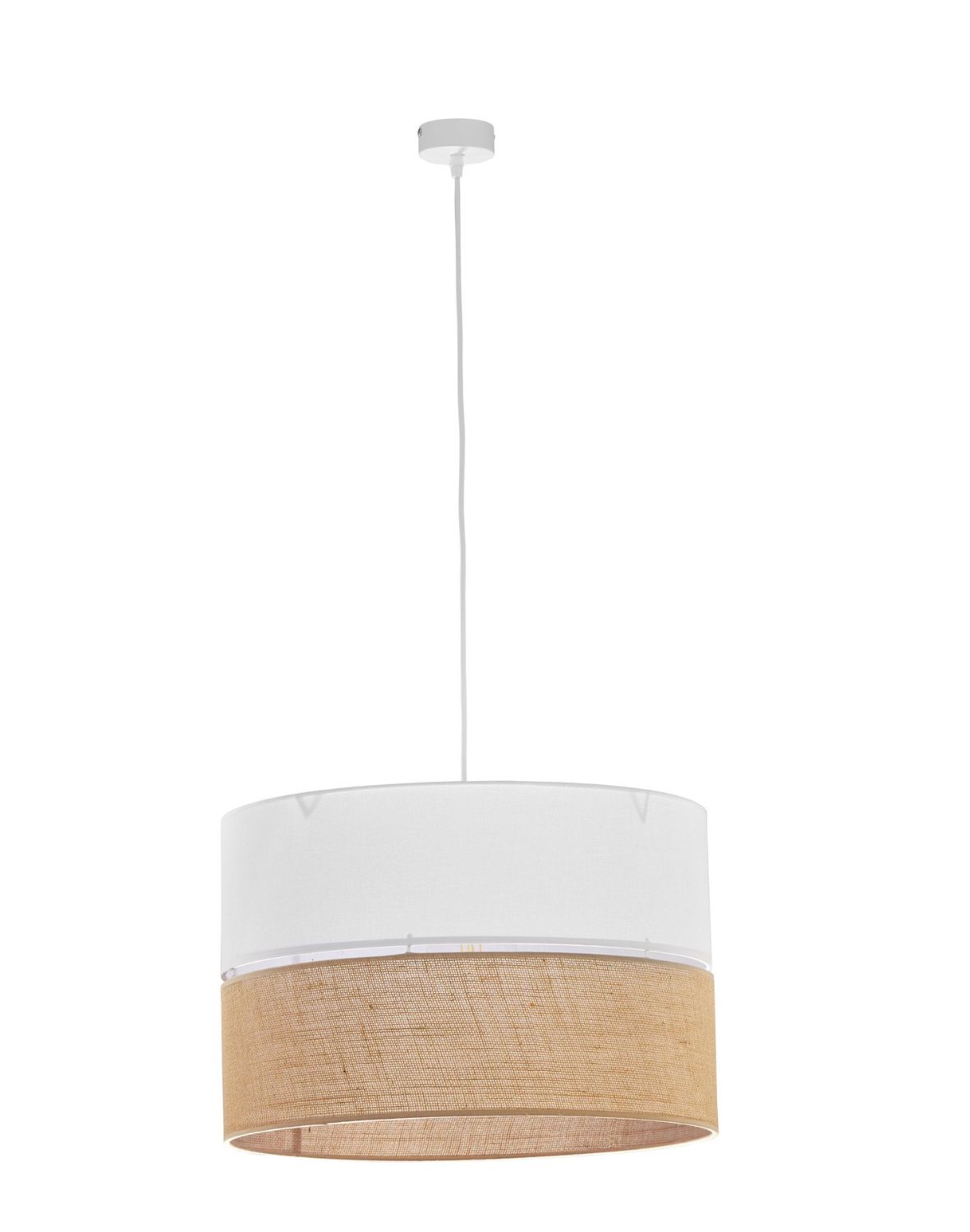 TK Lighting - Závěsná lampa nad stůl Linobianco