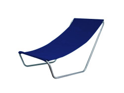 Tmavě modré skládací plážové lehátko SAND