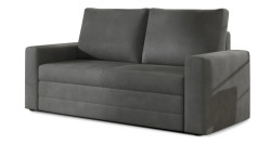 Tmavě šedá rozkládací pohovka WAVE