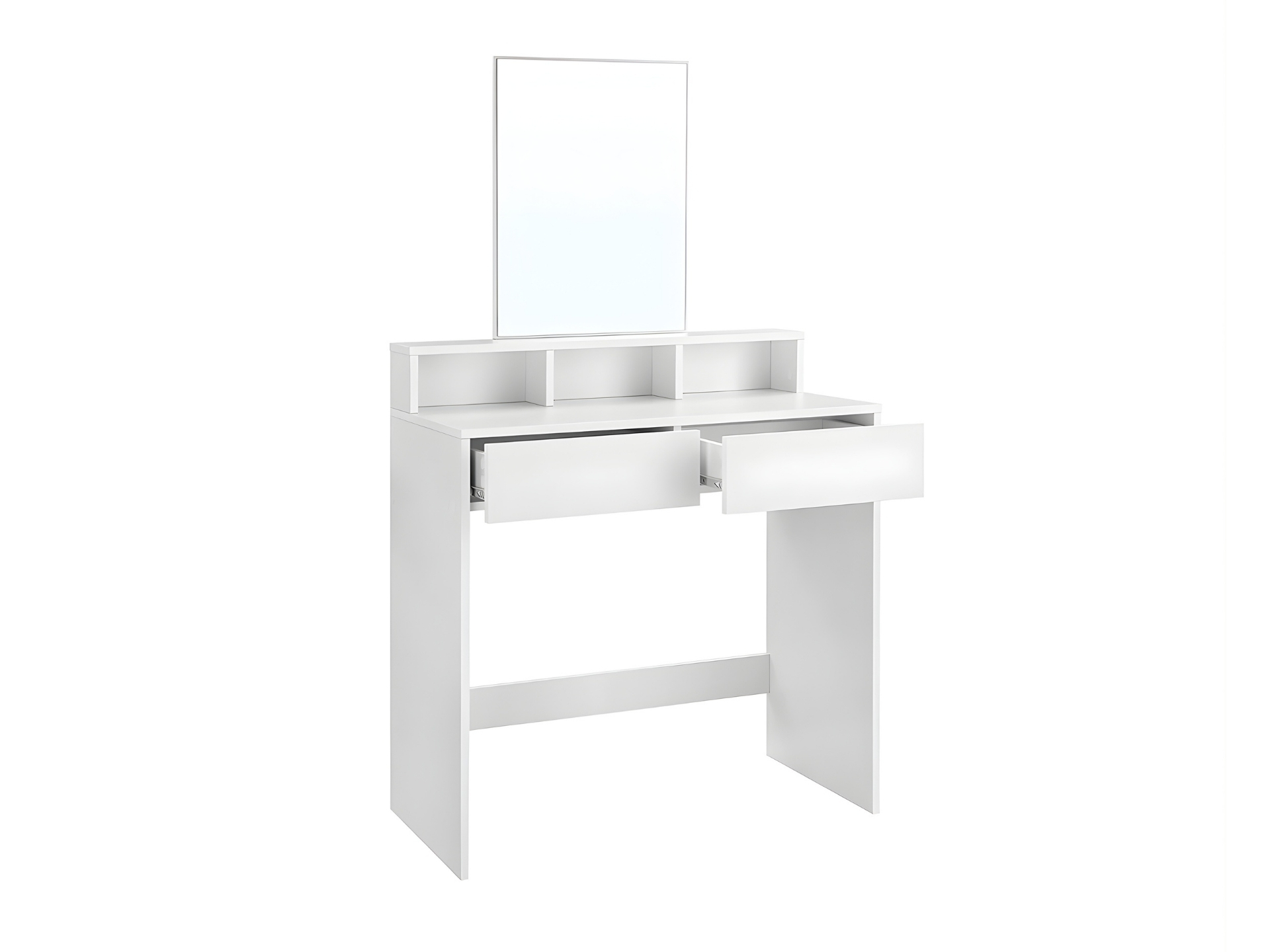 Toaletní stolek se zrcadlem ANGLE 80x40cm, bílý