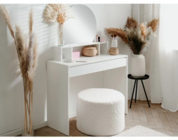 Toaletní stolek se zrcadlem Image, bílý