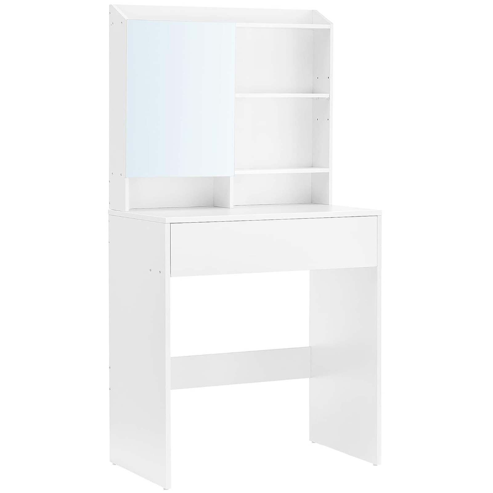 Toaletní stolek se zrcadlem LUNAVI 70x40 cm, bílý