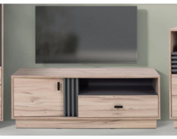 TV skříňka Ancona, 125 cm, dub estana/antracit