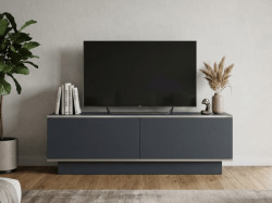 TV stolek ALVIN 135 cm, antracit/stříbrná