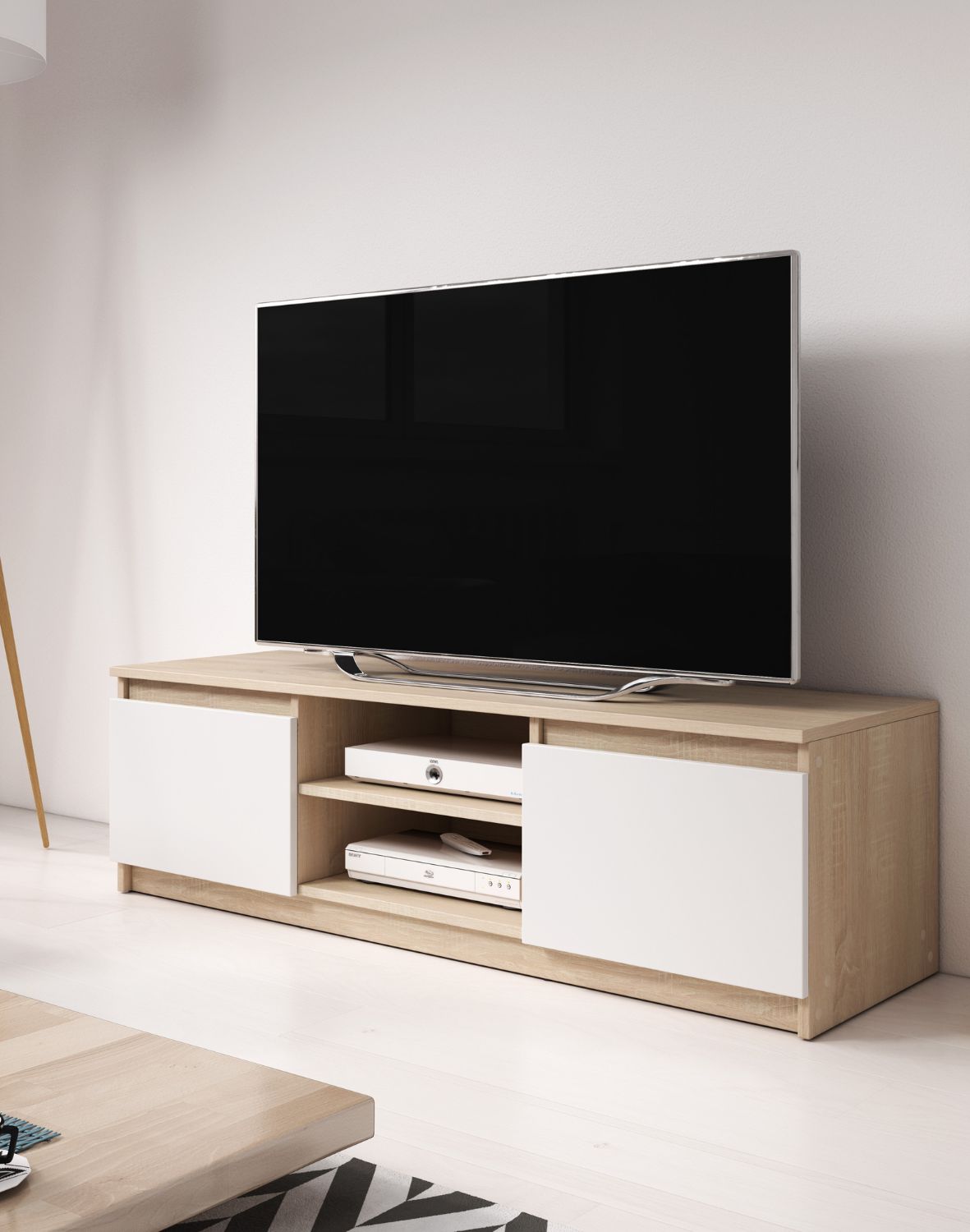 TV stolek Dingo, dub sonoma/bílý, 120 cm
