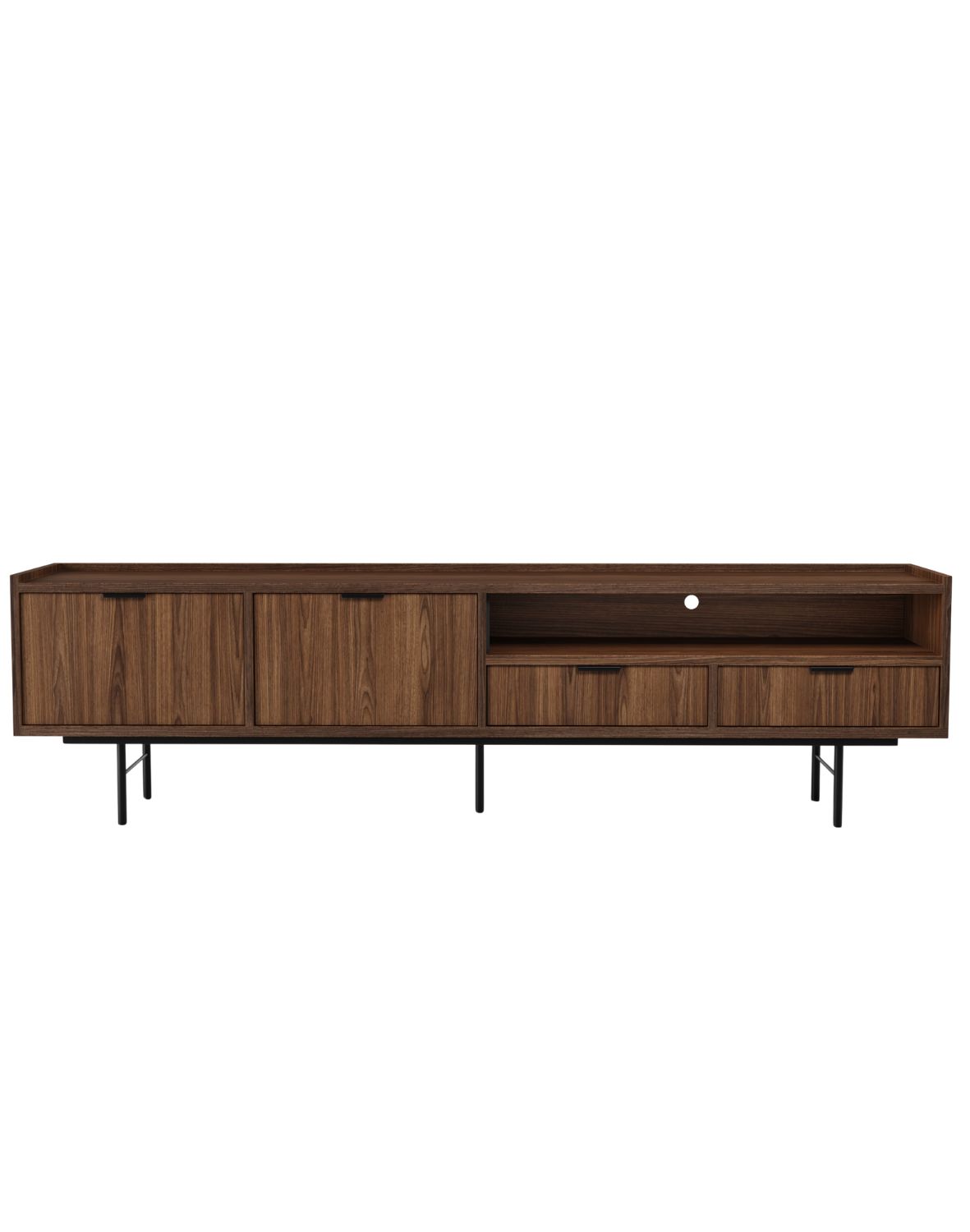 TV stolek Edison Brown Warmia Walnut 200 cm