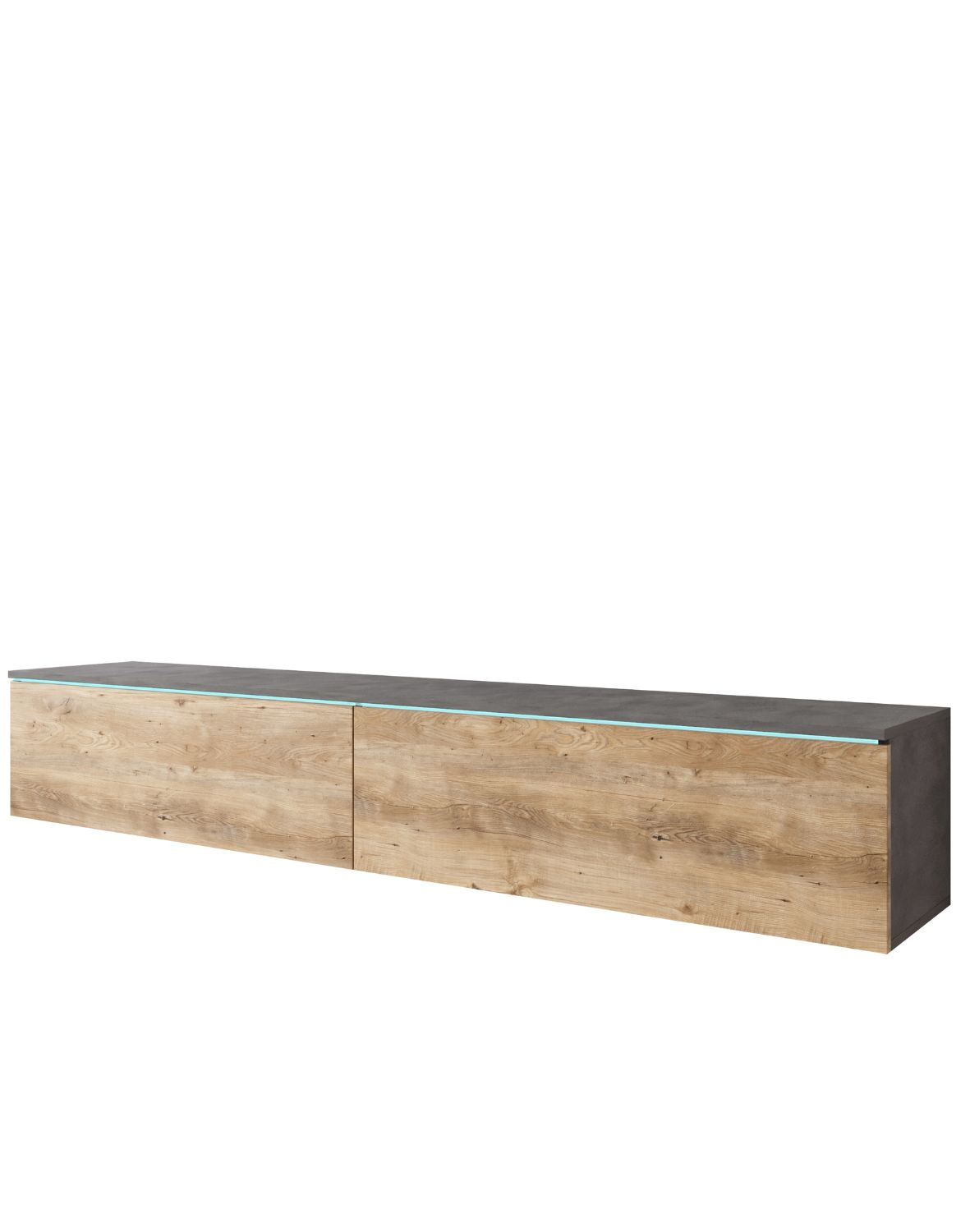 TV stolek LED matera/kaštan Lowboard D180