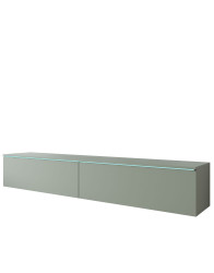 TV stolek LED mlhavě zelená Lowboard 180
