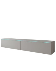 TV stolek LED šedý pallad Lowboard D180