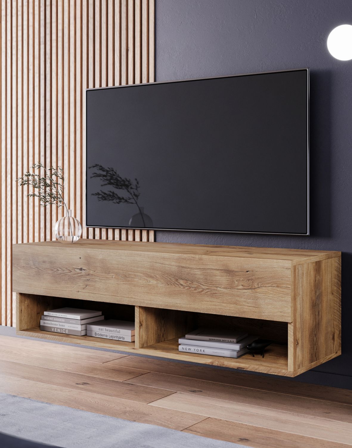 TV stolek Lowboard A, kaštan