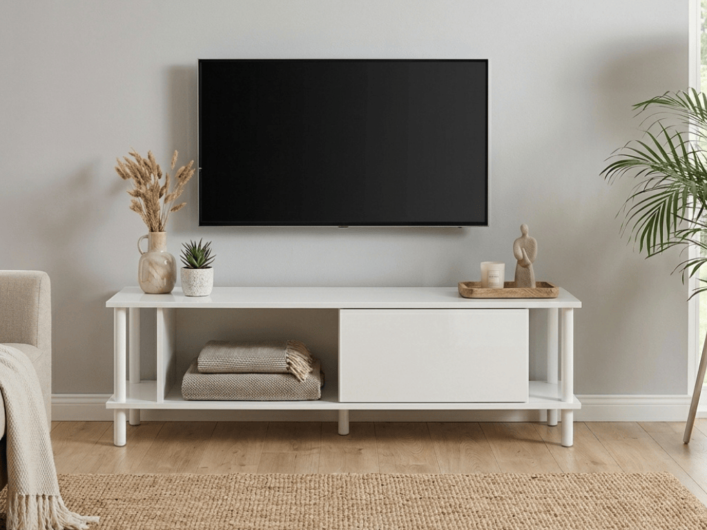 TV stolek PARIS 150 cm, bílá