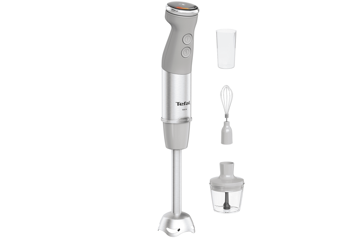 Tyčový mixér Tefal Quickchef+ HB673B30 Nerezový/Šedý