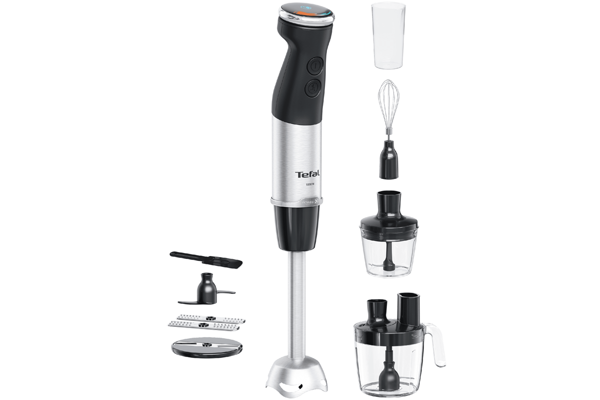 Tyčový mixér Tefal Quickchef+ HB67G830 Nerezový/Černý