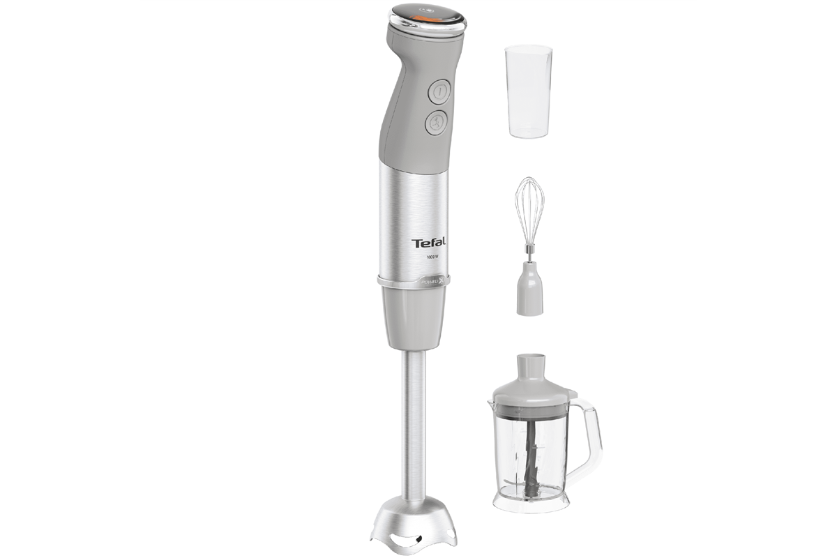Tyčový mixér Tefal Quickchef+ HB67MB30 Nerezový/Šedý