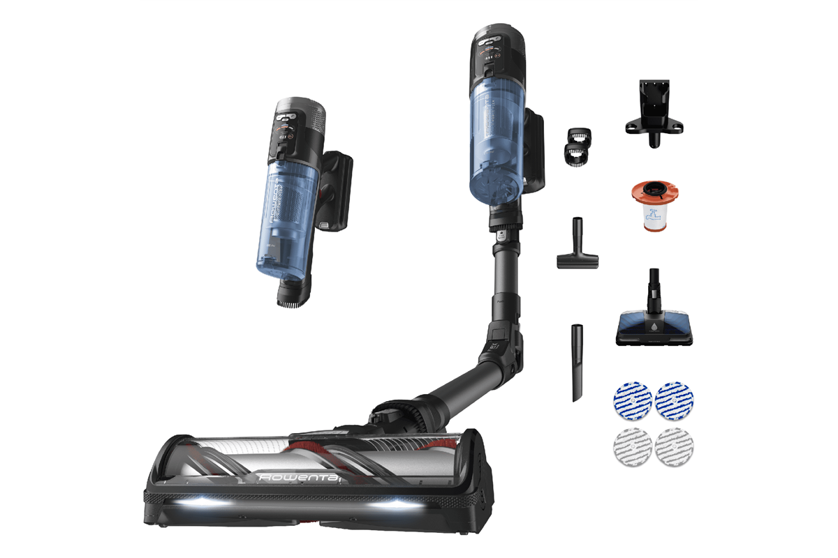 Tyčový vysavač Rowenta X-Force Flex 12.60 Neo Allergy Aqua RH9LC1WO Modrý/Černý