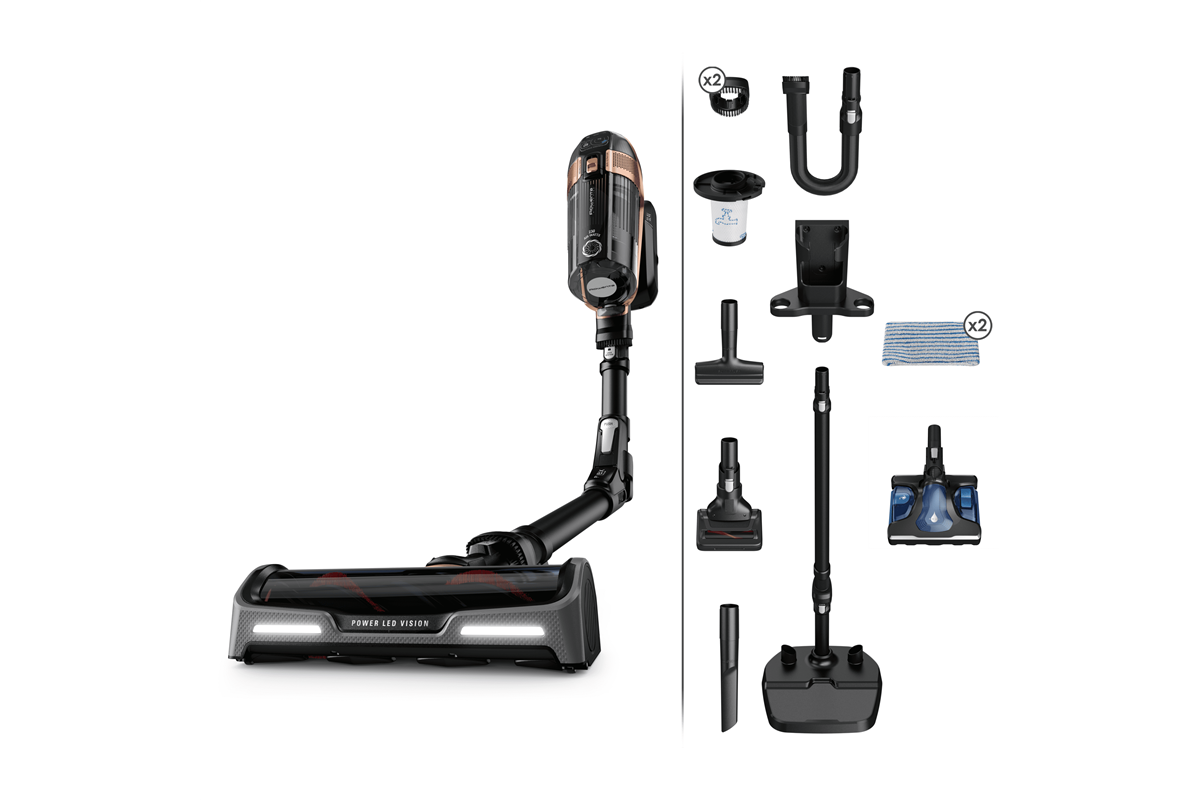 Tyčový vysavač Rowenta X-Force Flex 15.60 RH99G1WO Animal Aqua Auto 4v1 230 AW