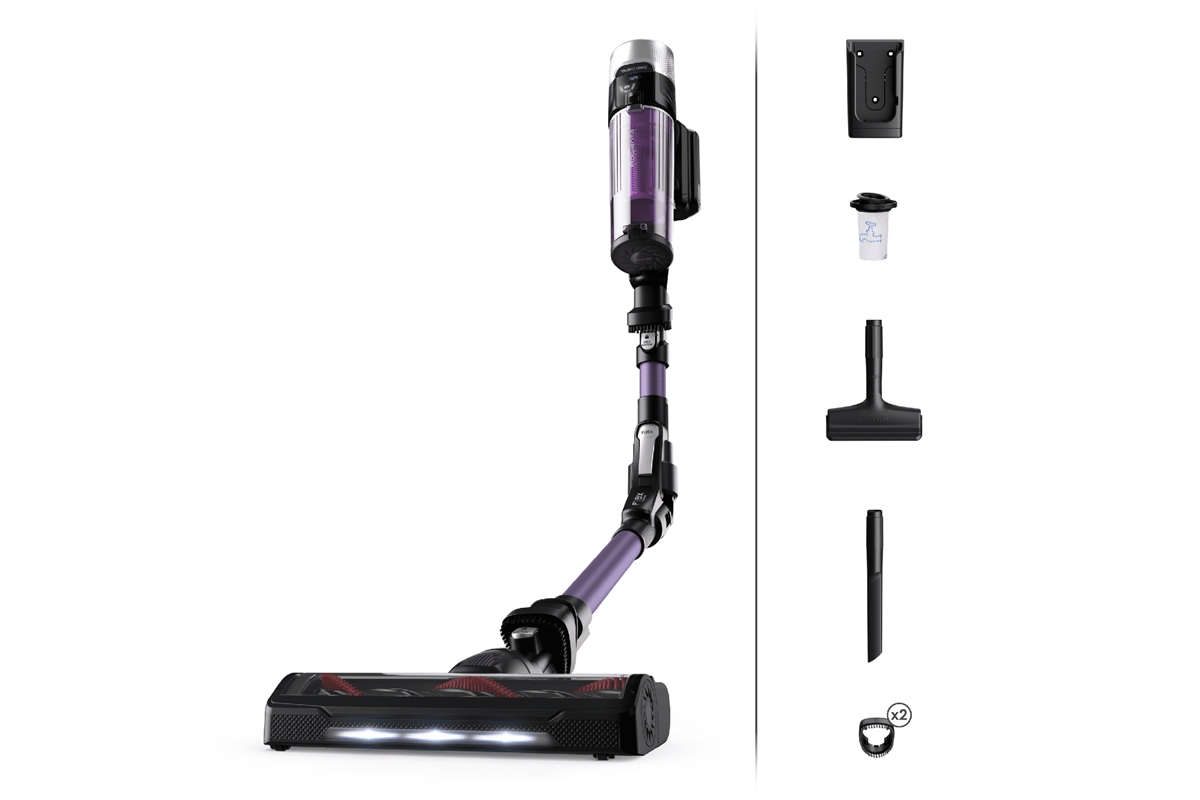 Tyčový vysavač Rowenta X-Force Flex 9.60 Allergy RH2039WO Fialový/Černý