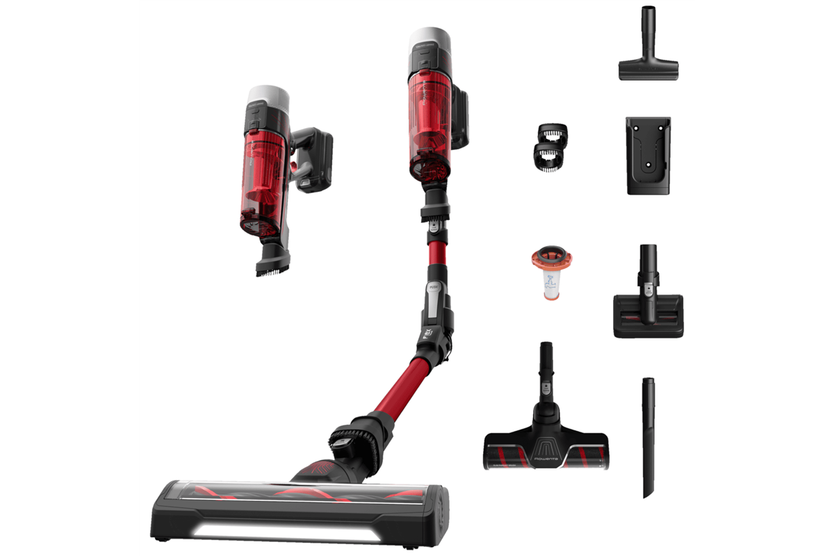 Tyčový vysavač Rowenta X-Force Flex 9.60 RH2099WO Červený/Černý