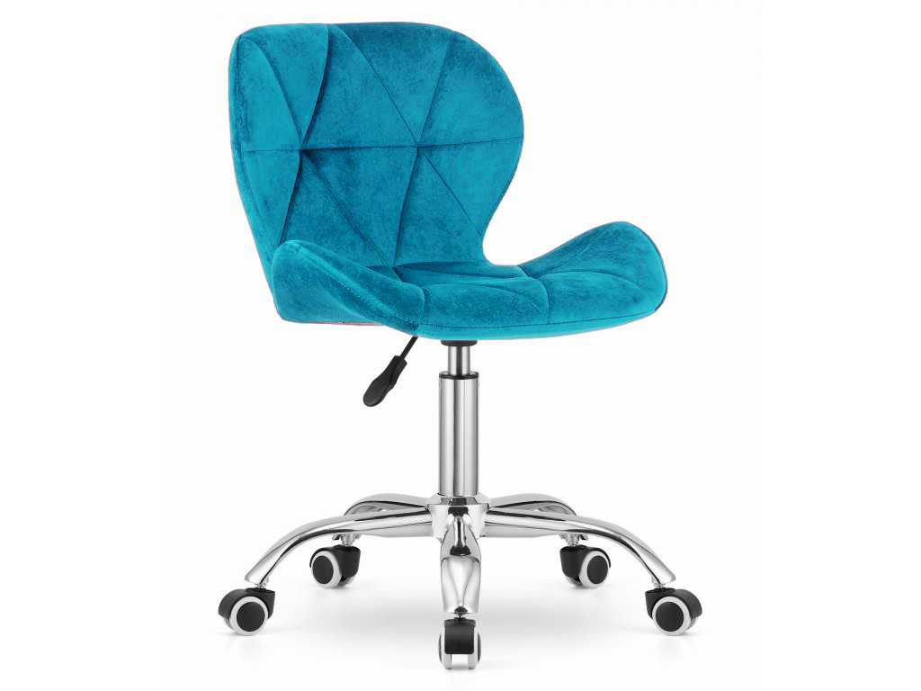 Tyrkysové kancelářské křeslo AVOLA VELVET