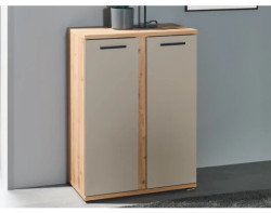 Úložná skříňka Kanada 68 cm, dub artisan/kašmírová béžová