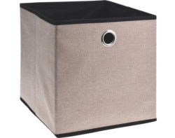 Úložný box 30x30x30 cm, béžový/hnědý