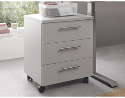 Úložný kontejner na kolečkách Ben, světle šedý