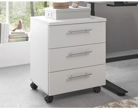 Úložný kontejner na kolečkách Ben, bílý