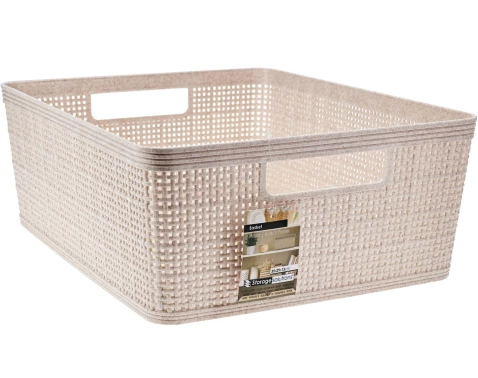 Úložný košík 35x13x29 cm, béžový