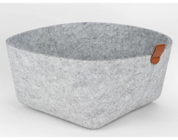 Úložný košík LifeStyle 22x22 cm, světle šedá