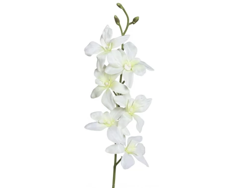 Umělá květina Orchidej 64 cm, krémová