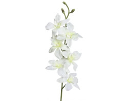 Umělá květina Orchidej 64 cm, krémová